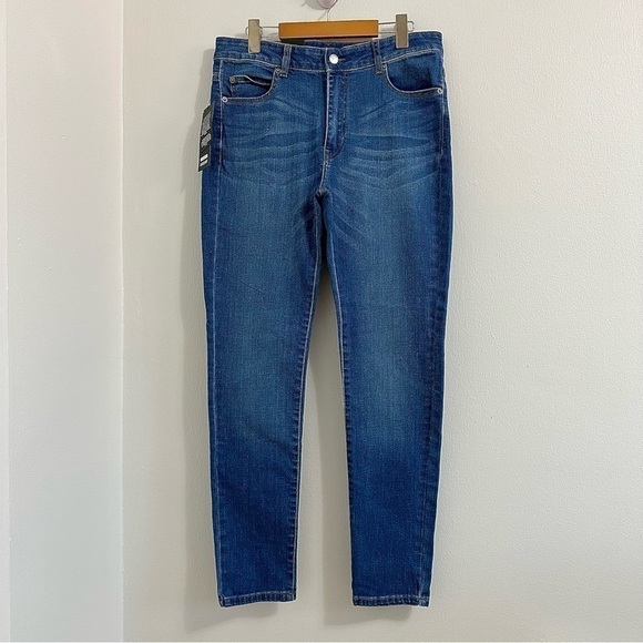 (NWT) Dr Denim high Rise Erin skinny jeans in  blue - Picture 1 of 16